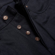 Load image into Gallery viewer, Collier 06 'The Joe Black' 15oz Italian Red Line Selvedge Jet Black Denim