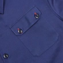 Load image into Gallery viewer, Arkwright 05 Navy Cotton Twill Over Shirt
