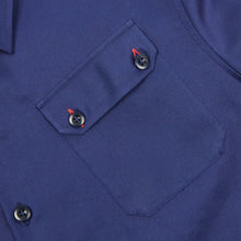 Load image into Gallery viewer, Arkwright 05 Navy Cotton Twill Over Shirt