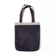 Load image into Gallery viewer, Tote 2 British woven 14.5 oz White Selvedge Denim Tote Bag