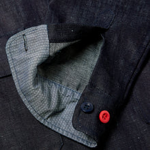 Load image into Gallery viewer, Arkwright 09 Indigo Dipped Cotton & Linen Mix Over Shirt
