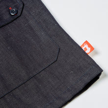 Load image into Gallery viewer, Arkwright 09 Indigo Dipped Cotton & Linen Mix Over Shirt