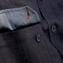 Load image into Gallery viewer, Arkwright 09 Indigo Dipped Cotton & Linen Mix Over Shirt