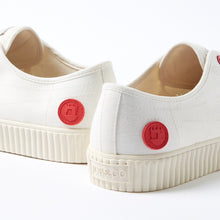 Load image into Gallery viewer, Joe & Co X Gola 05 white Canvas & Vulcanised Rubber Tennis Shoe