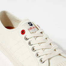 Load image into Gallery viewer, Joe &amp; Co X Gola 05 white Canvas &amp; Vulcanised Rubber Tennis Shoe
