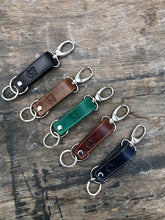 Load image into Gallery viewer, Veg tanned leather key ring