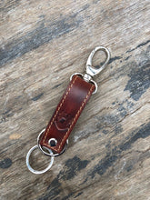 Load image into Gallery viewer, Veg tanned leather key ring