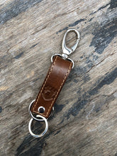 Load image into Gallery viewer, Veg tanned leather key ring