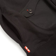 Load image into Gallery viewer, Val 03 Jet Black Knitted Loopback Cardigan
