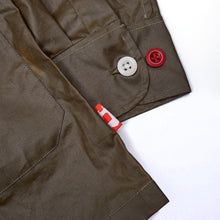 Load image into Gallery viewer, Arkwright 19 Water Repellent Wax Coated Dark Olive Cotton Over Shirt