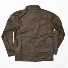 Load image into Gallery viewer, Arkwright 19 Water Repellent Wax Coated Dark Olive Cotton Over Shirt