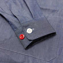 Load image into Gallery viewer, Baines 08 Denim Blue Chambray Cotton Over Shirt