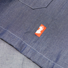 Load image into Gallery viewer, Baines 08 Denim Blue Chambray Cotton Over Shirt