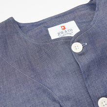 Load image into Gallery viewer, Baines 08 Denim Blue Chambray Cotton Over Shirt