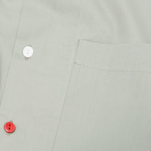 Load image into Gallery viewer, Camp 03 Powder Green Bowling Short Sleeve Cotton Poplin Bowling Shirt