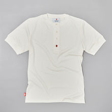 Load image into Gallery viewer, Bolin 01 cream supima fine cotton short sleeve henley
