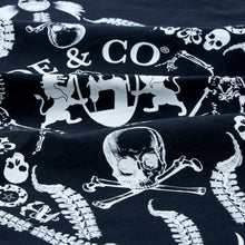 Load image into Gallery viewer, Skull & Bones black bandana