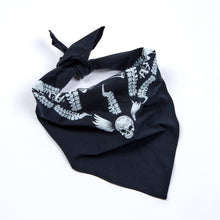 Load image into Gallery viewer, Skull & Bones black bandana
