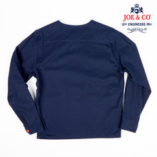 Load image into Gallery viewer, Baines 05 Navy Cotton Twill Over Shirt