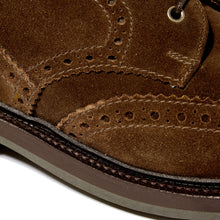 Load image into Gallery viewer, British Made Rushton Suede Brogue Boot