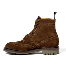 Load image into Gallery viewer, British Made Rushton Suede Brogue Boot