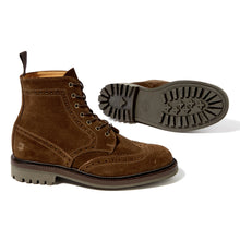 Load image into Gallery viewer, British Made Rushton Suede Brogue Boot