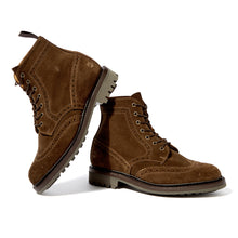 Load image into Gallery viewer, British Made Rushton Suede Brogue Boot