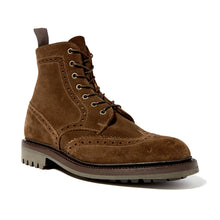 Load image into Gallery viewer, British Made Rushton Suede Brogue Boot
