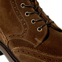 Load image into Gallery viewer, British Made Rushton Suede Brogue Boot