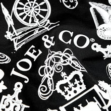 Load image into Gallery viewer, British Made Black Silk Screen Printed Bandana