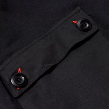 Load image into Gallery viewer, Holt 02 Dark Black Knitted Loopback Hooded Sweatshirt