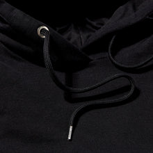 Load image into Gallery viewer, Holt 02 Dark Black Knitted Loopback Hooded Sweatshirt