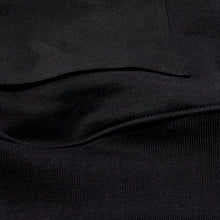 Load image into Gallery viewer, Holt 02 Dark Black Knitted Loopback Hooded Sweatshirt