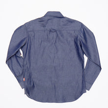 Load image into Gallery viewer, Dunham 02 Luxury Dark Blue Chambray Patch Shirt