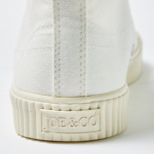 Load image into Gallery viewer, Joe & Co X Gola 02 Off White Canvas & Vulcanised Rubber Hi Top