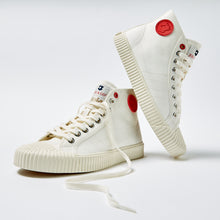 Load image into Gallery viewer, Joe & Co X Gola 02 Off White Canvas & Vulcanised Rubber Hi Top