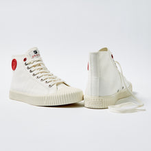 Load image into Gallery viewer, Joe & Co X Gola 02 Off White Canvas & Vulcanised Rubber Hi Top