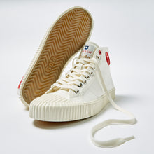 Load image into Gallery viewer, Joe & Co X Gola 02 Off White Canvas & Vulcanised Rubber Hi Top