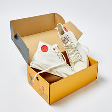 Load image into Gallery viewer, Joe & Co X Gola 02 Off White Canvas & Vulcanised Rubber Hi Top