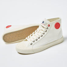 Load image into Gallery viewer, Joe & Co X Gola 02 Off White Canvas & Vulcanised Rubber Hi Top