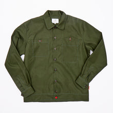 Load image into Gallery viewer, Tatton 01 Dark Olive Water Repellent Ripstop Over Shirt