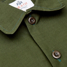 Load image into Gallery viewer, Tatton 01 Dark Olive Water Repellent Ripstop Over Shirt