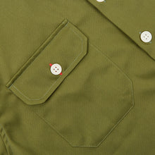 Load image into Gallery viewer, Paxton 17 Olive cotton twill over shirt