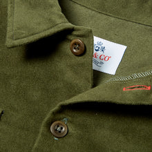 Load image into Gallery viewer, Paxton 7 Racing green moleskin over shirt