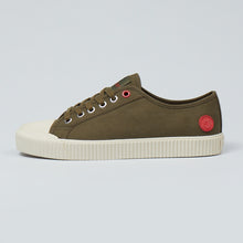 Load image into Gallery viewer, Joe & Co X Gola 04 Olive Canvas & Vulcanised Rubber Tennis Shoe