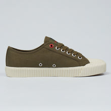 Load image into Gallery viewer, Joe & Co X Gola 04 Olive Canvas & Vulcanised Rubber Tennis Shoe