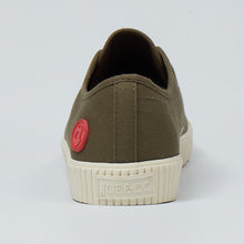 Load image into Gallery viewer, Joe & Co X Gola 04 Olive Canvas & Vulcanised Rubber Tennis Shoe