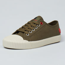 Load image into Gallery viewer, Joe & Co X Gola 04 Olive Canvas & Vulcanised Rubber Tennis Shoe