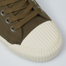 Load image into Gallery viewer, Joe & Co X Gola 04 Olive Canvas & Vulcanised Rubber Tennis Shoe