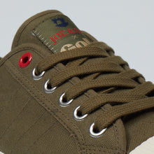 Load image into Gallery viewer, Joe & Co X Gola 04 Olive Canvas & Vulcanised Rubber Tennis Shoe